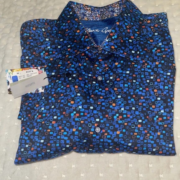 Robert Graham Long Sleeve Button Shirt Mens Size Xl Stretch NWT $ 237 - Picture 3 of 9